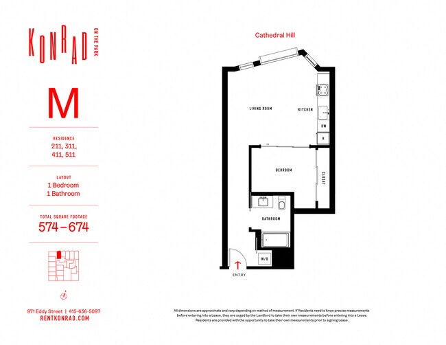 1x1 -M 311 floor plan